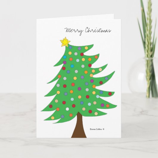 メリークリスマスツリー シーズンカード (正面)