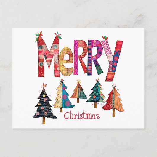 メリークリスマスツリー シーズンポストカード (正面)