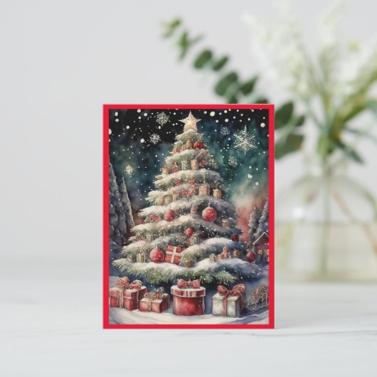 メリークリスマスツリー シーズンポストカード (スタンド正面)