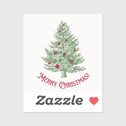 メリークリスマスツリー シール (シート)