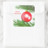 メリークリスマスツリー スクエアシール (バッグ)