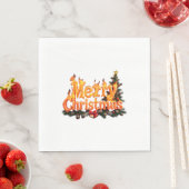 メリークリスマスツリー スタンダードランチョンナプキン (インサイチュ)