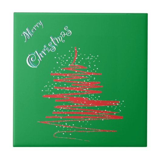 メリークリスマスツリー タイル (正面)