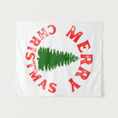 メリークリスマスツリー タペストリー (正面(横))