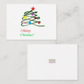 メリークリスマスツリー ノートカード (正面/裏面)