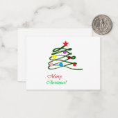 メリークリスマスツリー ノートカード (正面/裏面インサイチュ)