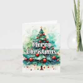 メリークリスマスツリー ハッピーホリデー シーズンカード