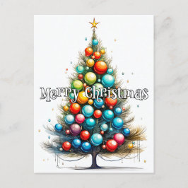 メリークリスマスツリー |ハッピーホリデー ポストカード
