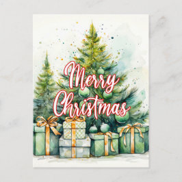 メリークリスマスツリー｜ハッピーホリデー ポストカード