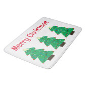 メリークリスマスツリー バスマット (アングル)