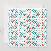 メリークリスマスツリー ホリデー ウィンター グリーン パーティー シーズンカード (裏面)