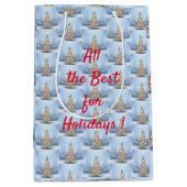 メリークリスマスツリー ミディアムペーパーバッグ (正面)