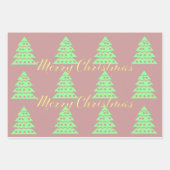 メリークリスマスツリー ラッピングペーパーシート (正面)