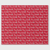 メリークリスマスツリー ラッピングペーパー (フラット)