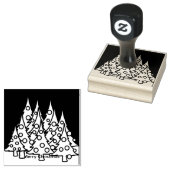 メリークリスマスツリー ラバースタンプ (押印)