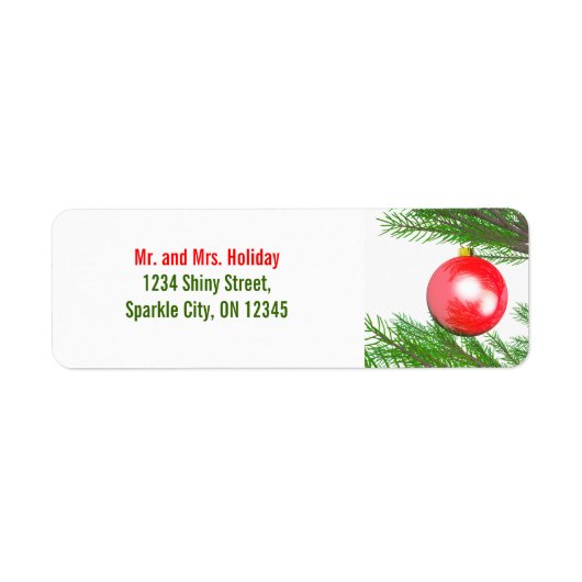 メリークリスマスツリー ラベル (正面)