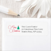 メリークリスマスツリー ラベル (インサイチュ)