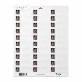 メリークリスマスツリー ラベル (フルシート)