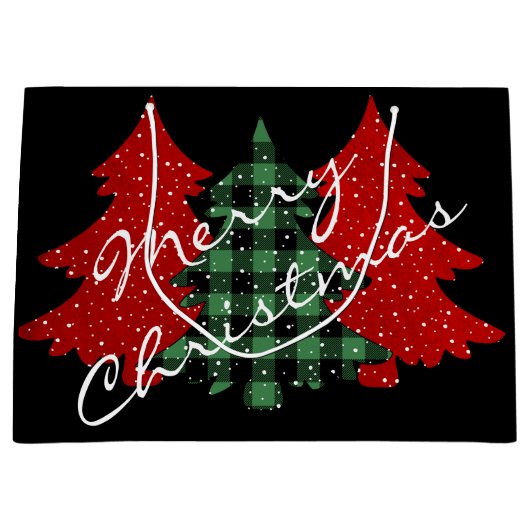 メリークリスマスツリー ラージペーパーバッグ (正面)