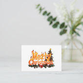 メリークリスマスツリー 名刺 (スタンド正面)