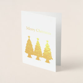 メリークリスマスツリー 箔カード
