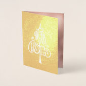 メリークリスマスツリー 箔カード (正面)