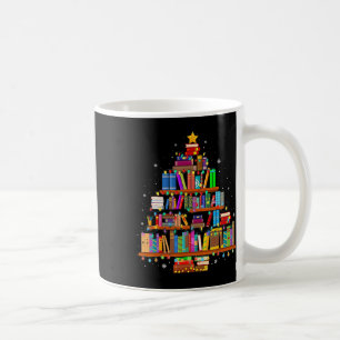 メリークリスマスツリー 読書好き 本好き 司書 コーヒーマグカップ