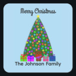 メリークリスマスツリー#2シール スクエアシール<br><div class="desc">クリスマスツリー#2</div>