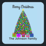 メリークリスマスツリー#2シール スクエアシール<br><div class="desc">クリスマスツリー#2</div>