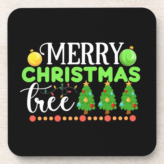 メリークリスマスツリー–34564 コースター (正面)