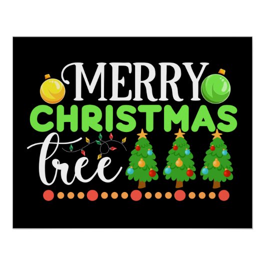 メリークリスマスツリー–34564 ポスター (正面)
