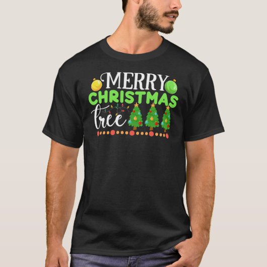 メリークリスマスツリー–34564 Tシャツ (正面)