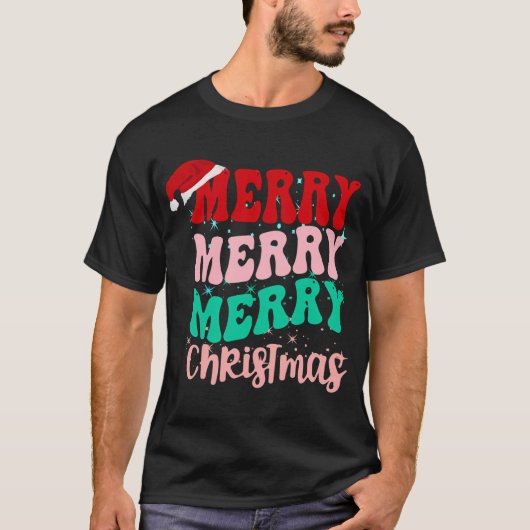 メリークリスマスツリー Tシャツ (正面)