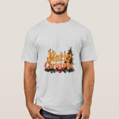 メリークリスマスツリー Tシャツ (正面)