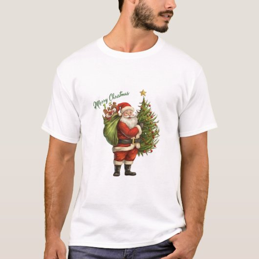 メリークリスマスツリー Tシャツ (正面)