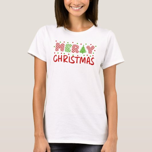 メリークリスマスツリー Tシャツ (正面)
