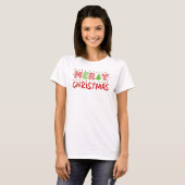 メリークリスマスツリー Tシャツ (正面フル)
