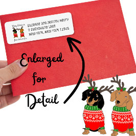 メリークリスマスツーデッキアウトダックスンズホリデー ラベル