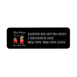 メリークリスマスツーデッキアウトダックスンズホリデー ラベル