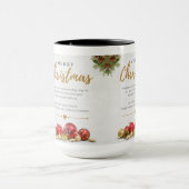 メリークリスマスツートーンコーヒーマグ マグカップ (中央)