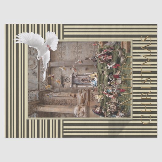 メリークリスマスティッシュペーパーイエス出生 薄葉紙 (正面)