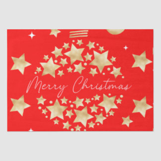 メリークリスマスティッシュペーパーファンシー紙 薄葉紙