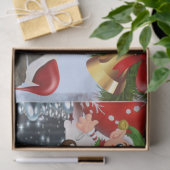 メリークリスマスティッシュペーパー雪だるま 薄葉紙 (ギフト)