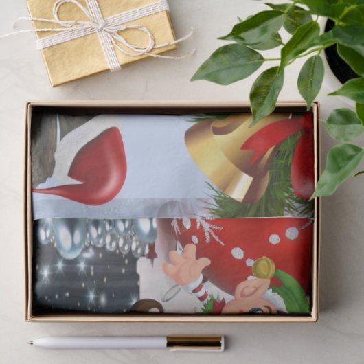 メリークリスマスティッシュペーパー雪だるま 薄葉紙 (ギフト)