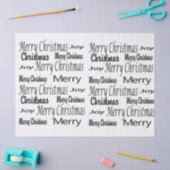 メリークリスマスティッシュペーパー 薄葉紙 (クラフト)