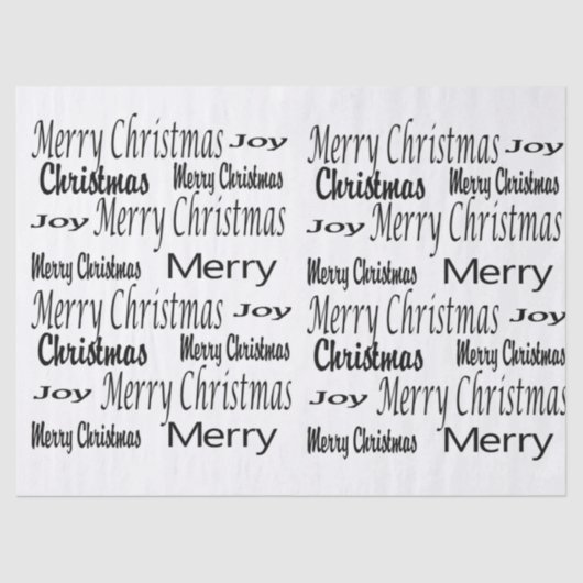 メリークリスマスティッシュペーパー 薄葉紙 (正面)