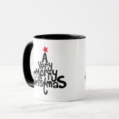 メリークリスマスティーとコーヒーマグ マグカップ (正面左)