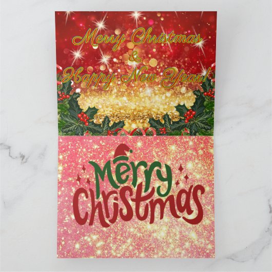 メリークリスマステキサス州ロングホーンスタイル! カード (内部)