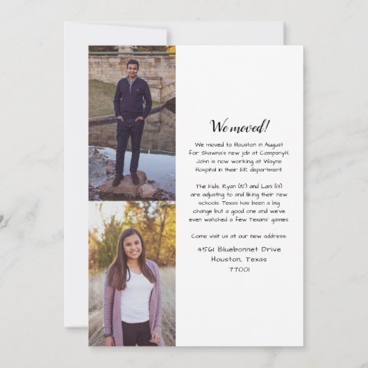 メリークリスマステキサス州引っ越しました (裏面)