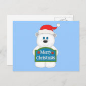 メリークリスマステディベアアニメ シーズンポストカード (正面/裏面)